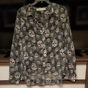 Vintage Havana Sheer Top, Size Lg